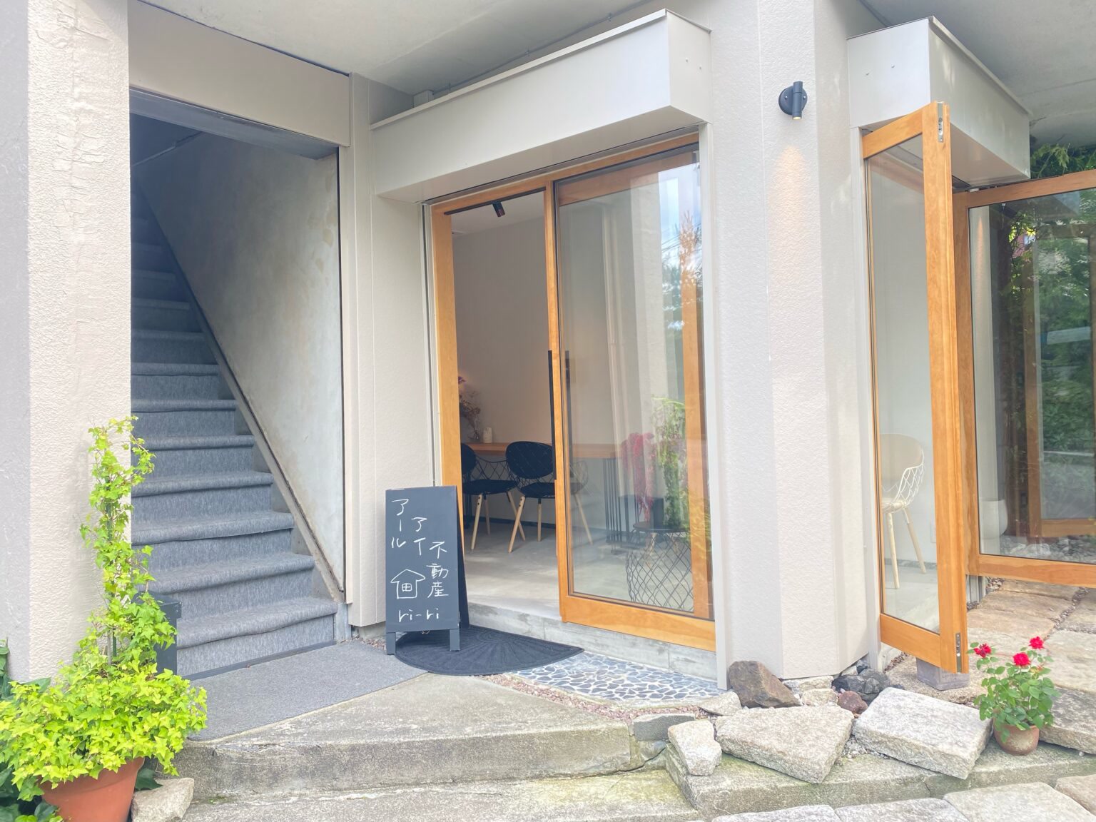 富山市本町にあるアールアイ合同会社の店先